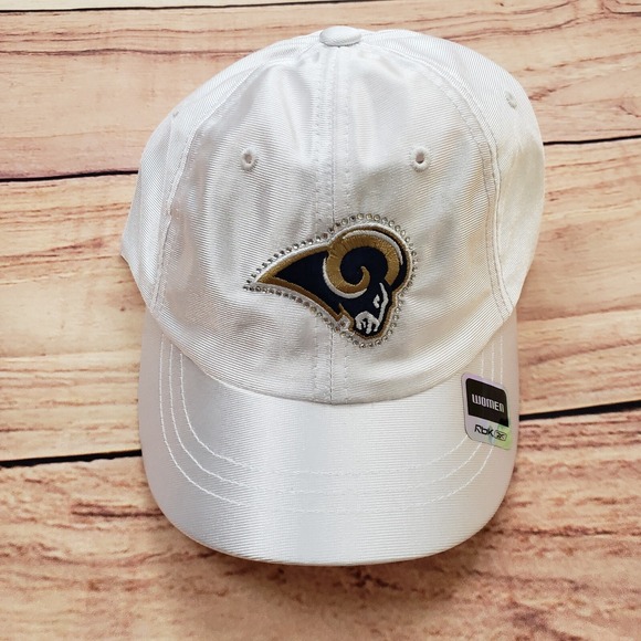 Reebok Accessories - NEW Los Angeles Rams‎ Hat Cap Womens White Strap Back NFL Football Reebok Satin